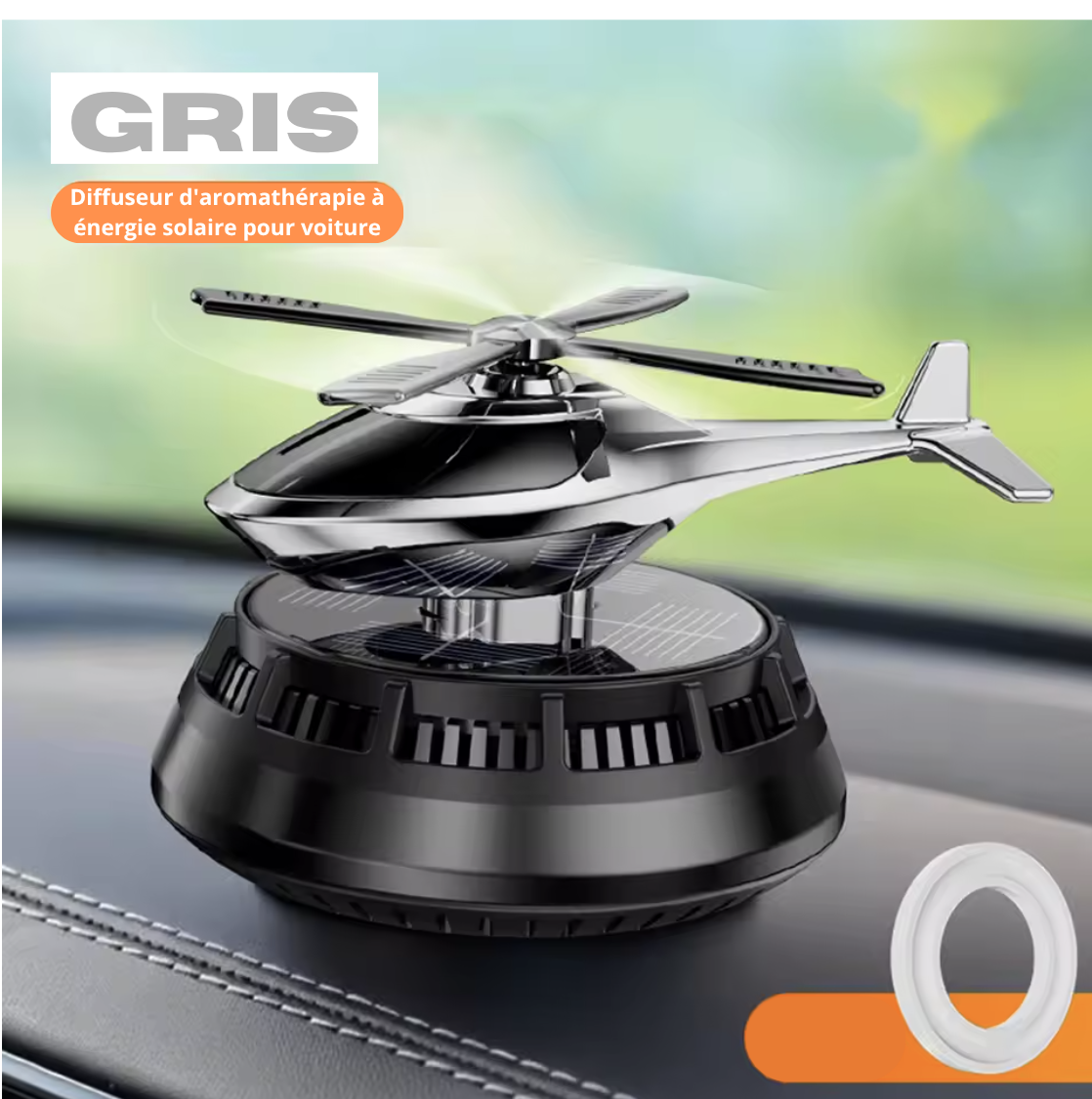 Désodorisant rotatif pour voiture – Design hélicoptère, diffuseur d'arômes rotatif