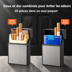 Étui à Cigarettes 2 en 1 avec Allume-Cigare Intégré - Rechargeable
