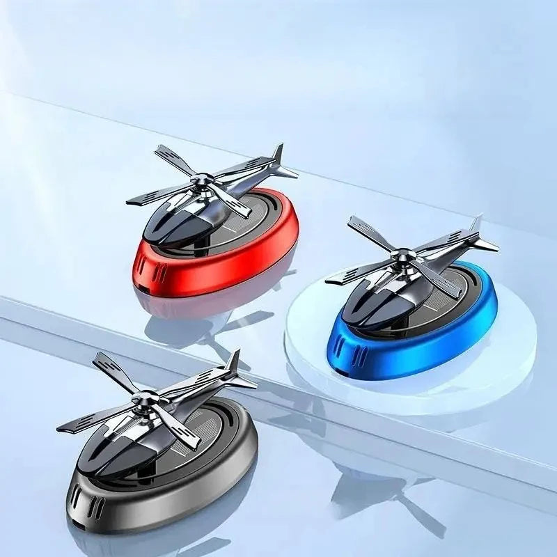 Diffuseur d'arômes rotatif pour voiture – Design hélicoptère.